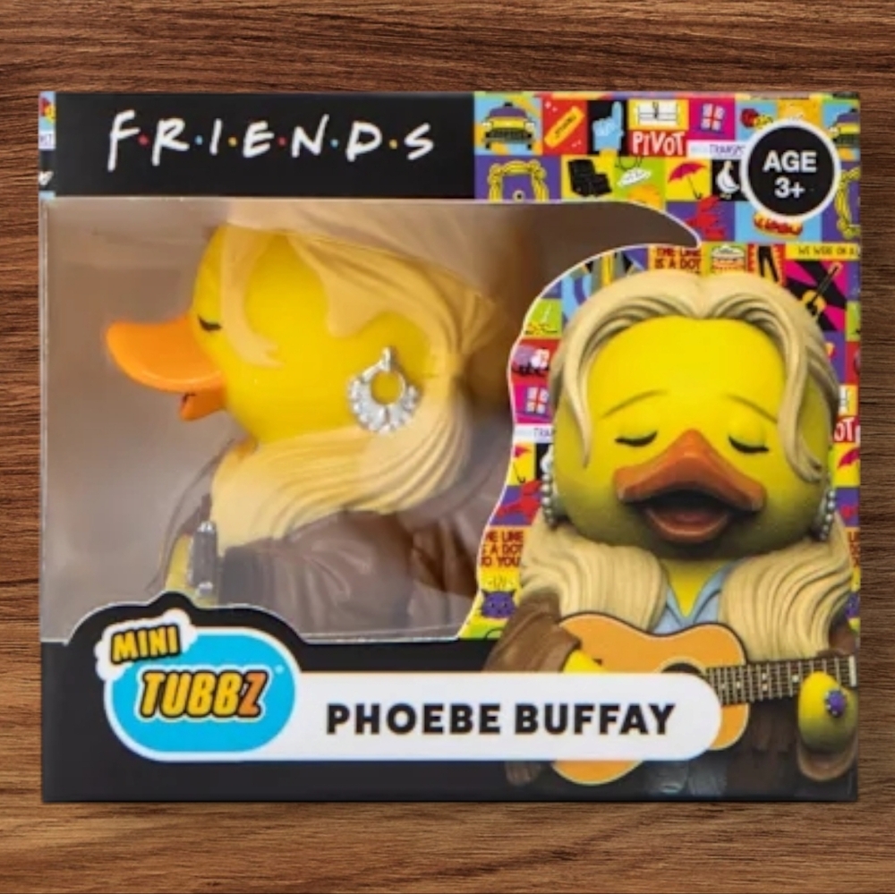 NIB Tubbz Mini Friends Phoebe Buffay Rubber Duck